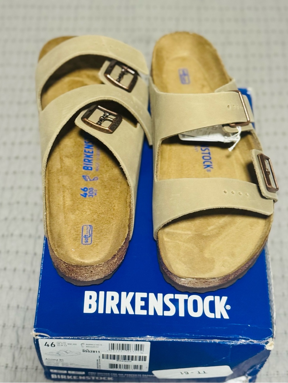 Birkenstock Arizona Soft Footbed Tobacco Brown Oiled Leather Men’s 13 NWT